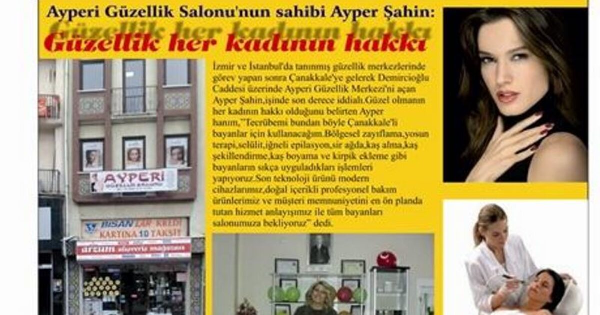 Çanakkale Kalem Gazetesinin Ocak 2011 tarihli haberi